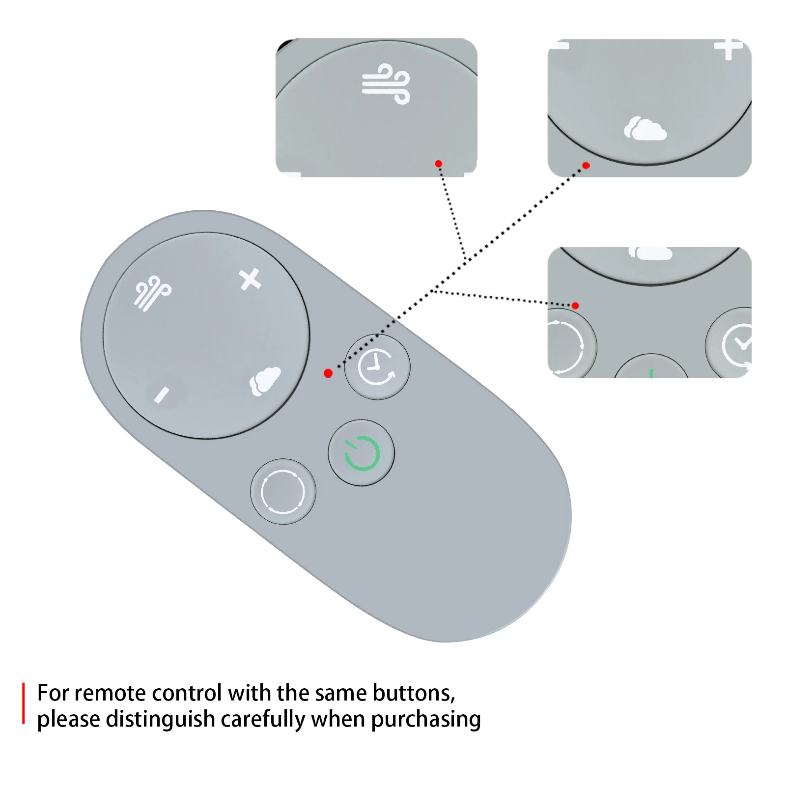 Nuevo reemplazo de Control remoto para IKOHS CREATE Cool Silence DC Tower Fan - imagen 5