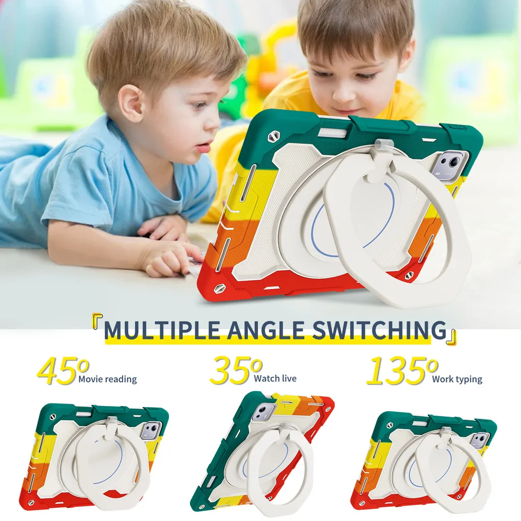 Para Xiaomi Pad 7S Pro 2025 12,5 "6S Pro 12,4 pulgadas para Xiaomi Poco Pad 12,1 2024 Pad Pro 12,1 pulgadas funda con mango armadura carcasa de silicona - imagen 4