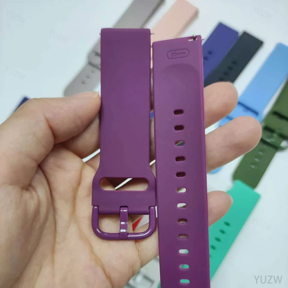 Para Amazfit Bip 6 5 UNITY/Bip 3 Pro/S Lite/U Pro/GTR 42mm Correa 20 22mm Correa de silicona para Amazfit GTS 4 Mini/2 2E 3 Correa de muñeca - imagen 5