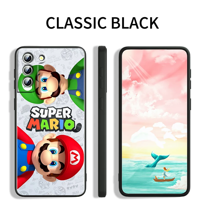 Funda negra para teléfono móvil, carcasa de mando de m-mario Brave para Samsung Galaxy S24, S23, S22, S21, S20 FE, S10, S10E Plus, Ultra Pro Lite 5G - imagen 4