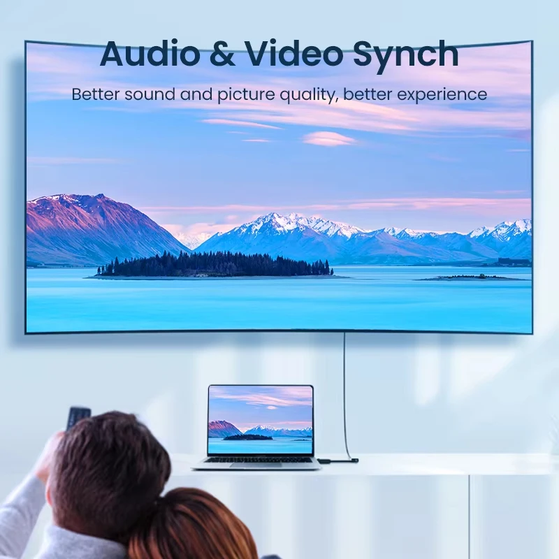 Convertidor adaptador DP a HDMI de 4K60Hz, Cable DisplayPort a HDMI, adaptador de Audio y vídeo HD DisplayPort macho a HDMI hembra para PC y TV - imagen 3