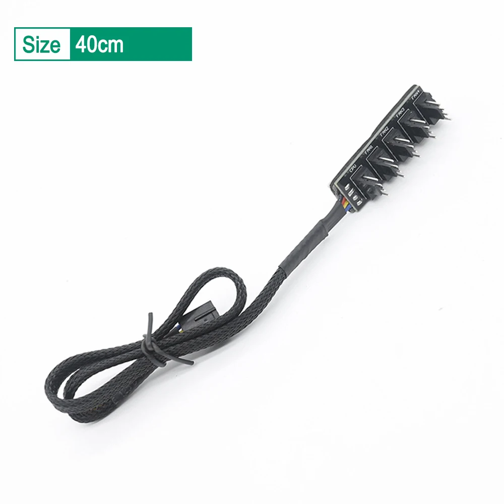 Adaptador de Cable de extensión de potencia, controlador de 40cm, 1 a 5, 4 pines Molex TX4 PWM, ventilador, concentrador de CPU, divisor, caja de PC, refrigerador de Chasis