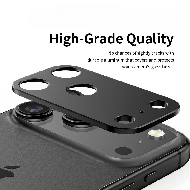 Protector de lente de cámara trasera de Metal de aluminio para iPhone 17 Pro Max 17Air 17Pro 17ProMax cubierta de lente Protector de pantalla película de anillo de lente - imagen 3