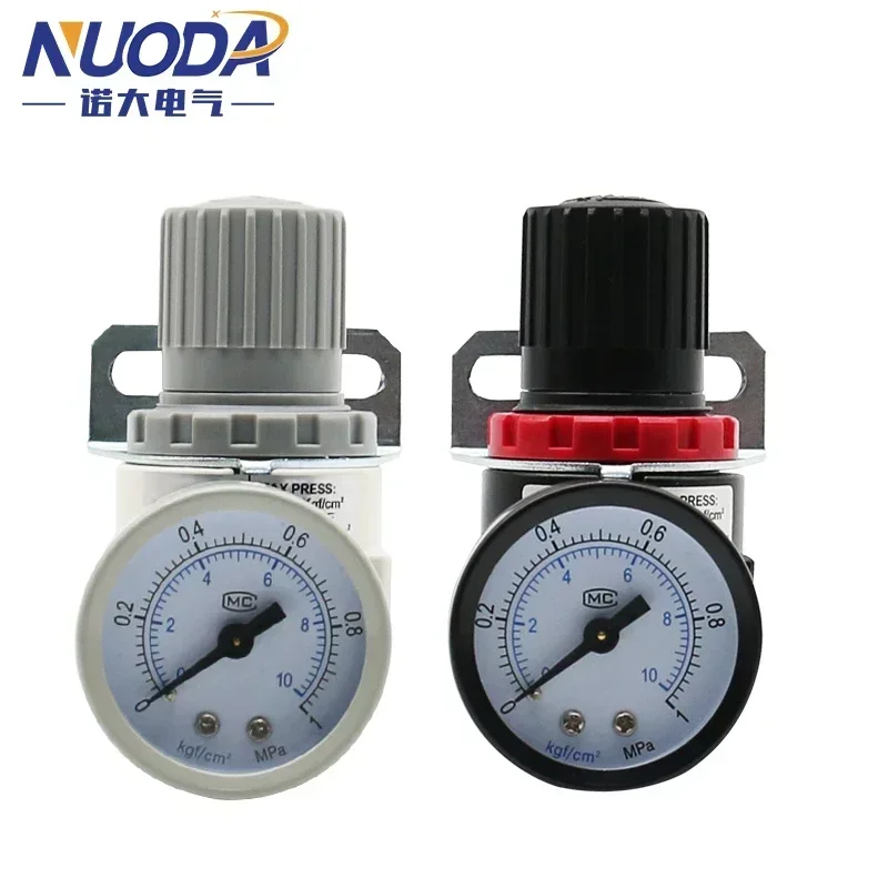 AR2000 válvula reductora de presión de compresor de aire neumático BSP de rosca de 1/4 ", accesorios de conector de 4mm, 6mm, 8mm, 10mm y 12mm - imagen 5