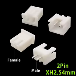 Conector JST XH 2,54 mm 2 Pines Macho/Hembra para PCB