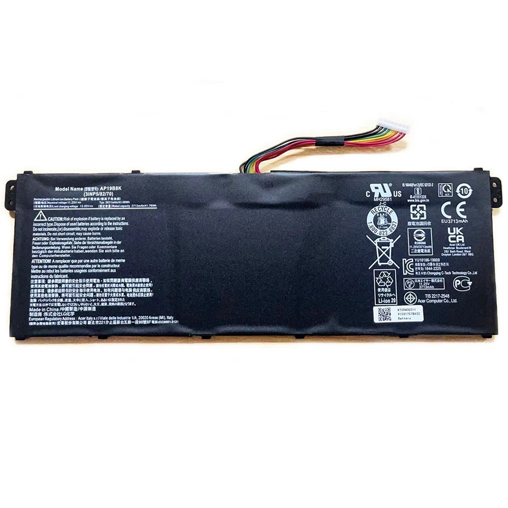 Batería Original para ordenador portátil AP19B8K 11,25 V 43.08Wh 3831mAh para Acer Chromebook CB315-3H Aspire 3 A314 A315 A317 3INP5/82/70 - imagen 4