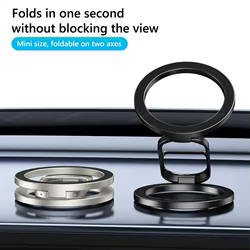 Nuevo soporte magnético de doble cara para teléfono, soporte de anillo, soporte magnético para Magsafe iPhone 16 15 14 13 12 Pro Max, soporte para coche de gimnasio