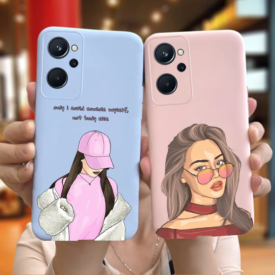 Para OPPO Realme 9i funda RMX3491 moda encantadora cubierta de silicona suave pintada para Realme9i 4G Realme9 i teléfono Shell parachoques Fundas - imagen 4