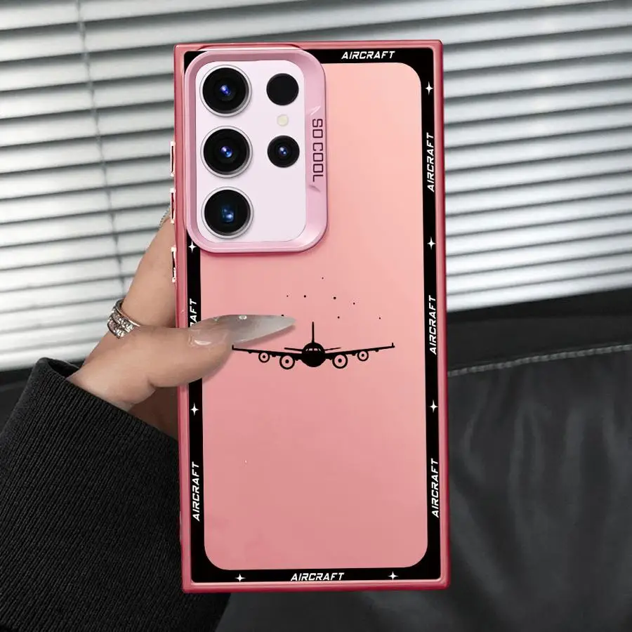 Funda trasera de teléfono con aviones para Samsung Galaxy S23 S20 Plus S25 S24 FE S23 S22 S21 Note 20 Ultra - imagen 4