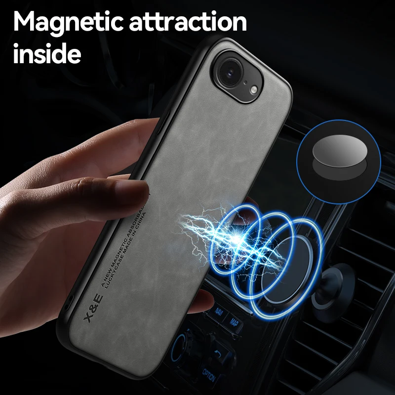 Funda para iPhone 17 16e para iPhone 16 Pro Max 16 Plus, funda protectora de lujo, soporte para coche, Fundas para teléfono - imagen 5