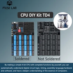 Kit DIY CPU TD4 PCB de Código Abierto con Componentes Opcionales