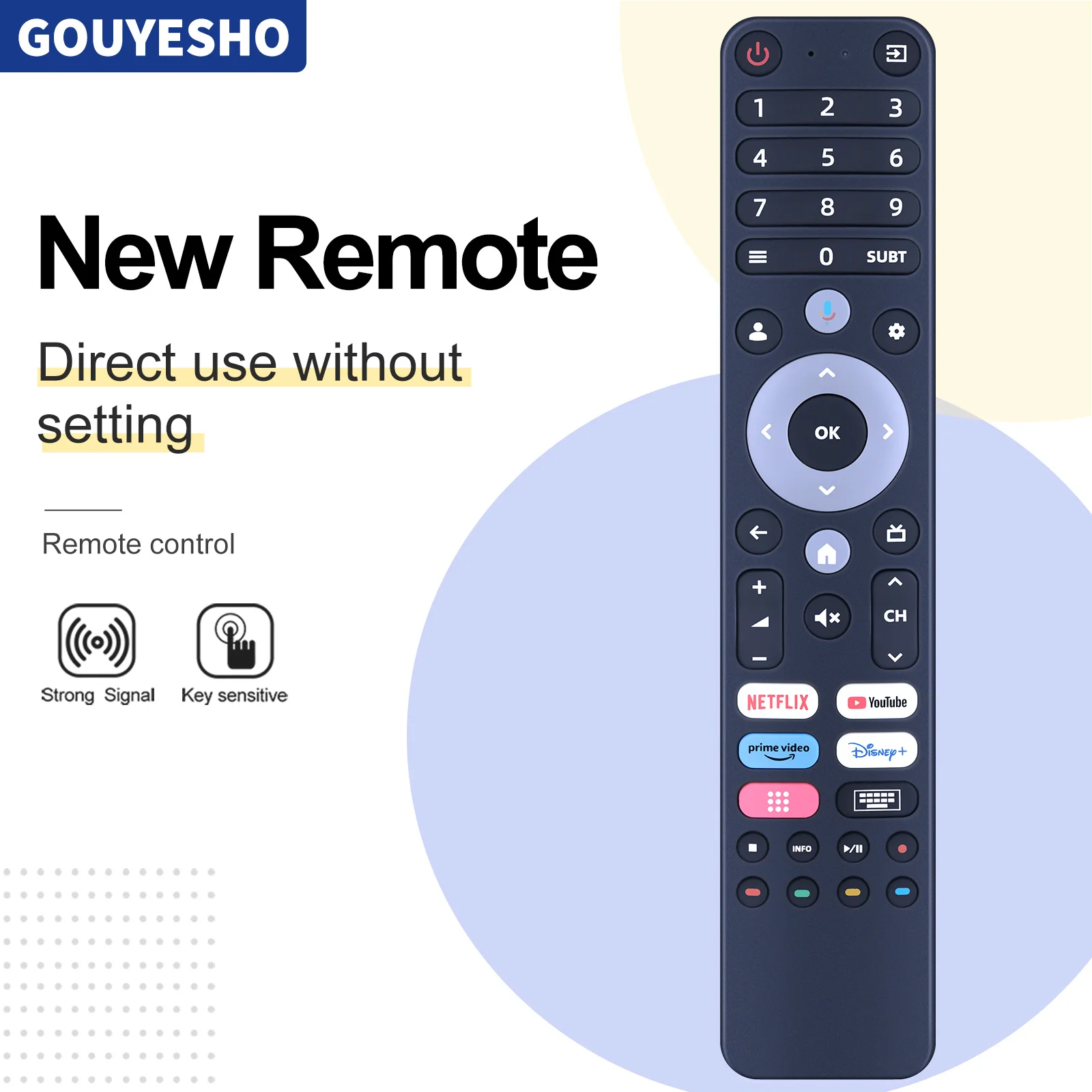 Mando a distancia para Kogan Dyon FB-Typ-33, para igoo-tv 40F 55U, para INNOS G32F, nuevo