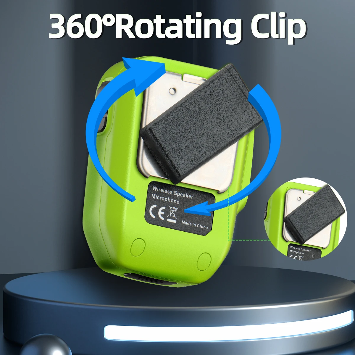 ABBREE-altavoz inalámbrico de mano para walkie-talkie, Radio flotante con Bluetooth, micrófono IP67, resistente al agua, para BaoFeng UV-5R Quansheng UV-K5(8) - imagen 5