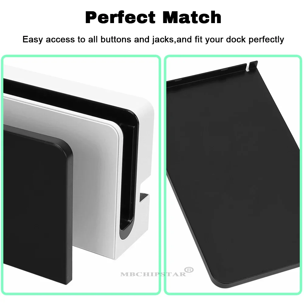 Cubierta protectora de placa frontal para Nintendo Switch Oled, estación de carga, Color de moda, funda de placa frontal de repuesto decorativa - imagen 5