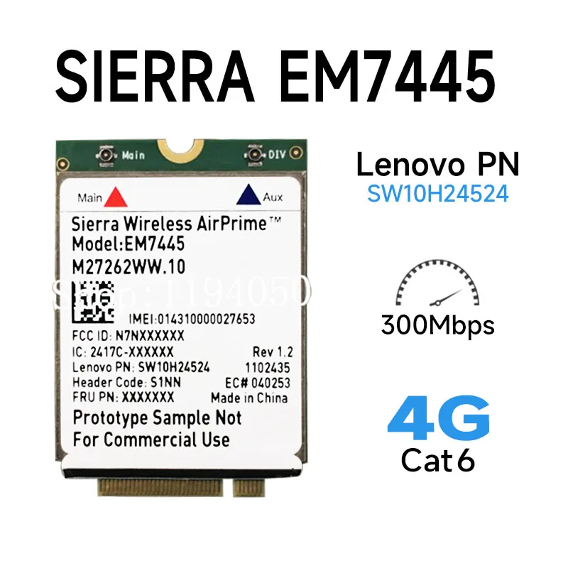 Para P50 P70 3G/4G Unicom Telecom Dual 4G EM7445 tarjeta de módulo incorporado