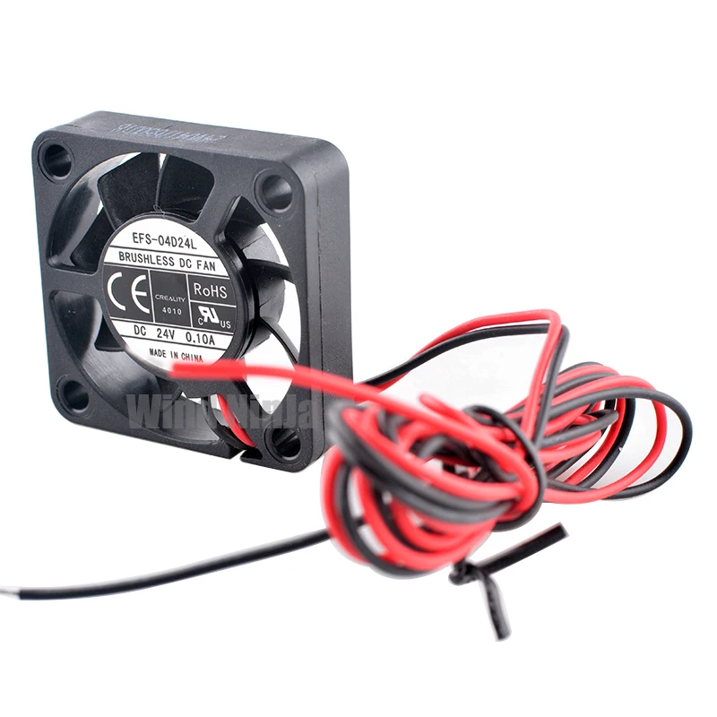 Micro ventilador de refrigeración de 2 pines EFS-04D24L para impresoras de inversores de potencia 4cm X 40mm 40x40x10mm DC24V 0.10A 8000rpm