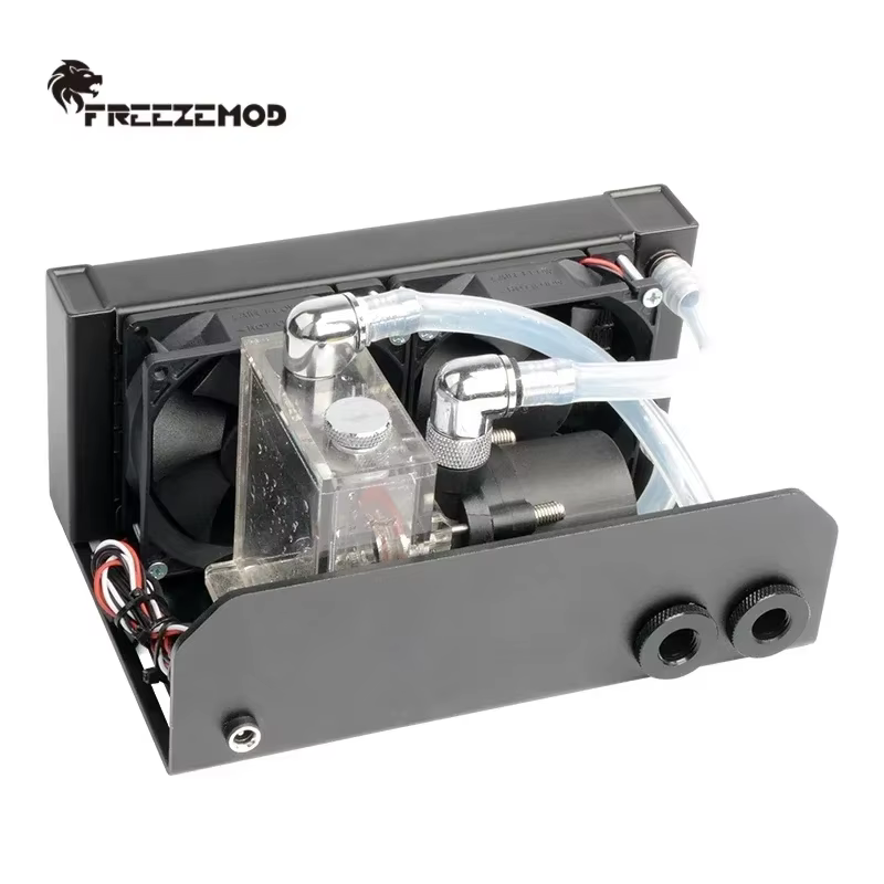 FREEZEMOD Kit Refrigeración Líquida PC Aluminio – Ventiladores Duales - imagen 3