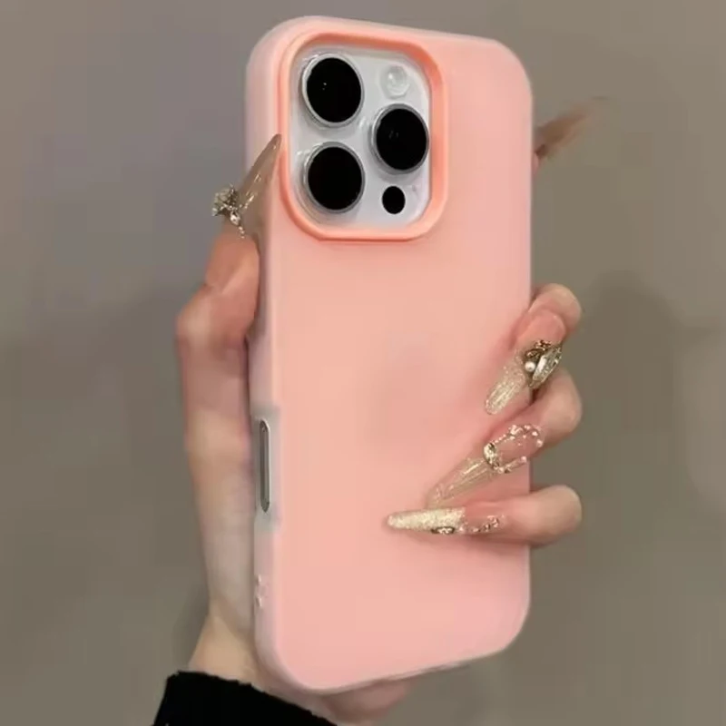 Funda de teléfono transparente mate suave para IPhone 17 16 15 14 13 12 11 Pro Max Air 16E 7 8 Plus X Xs Max XR SE cubierta a prueba de golpes - imagen 2
