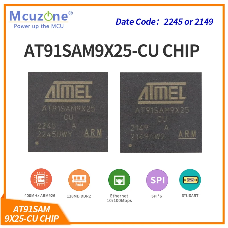AT91SAM9X25-CU (ATMEL ARM9) CHIP CAN USB RJ45 UART 16+ (ATMEL ARM9) CHIP CAN USB RJ45 UART 16+