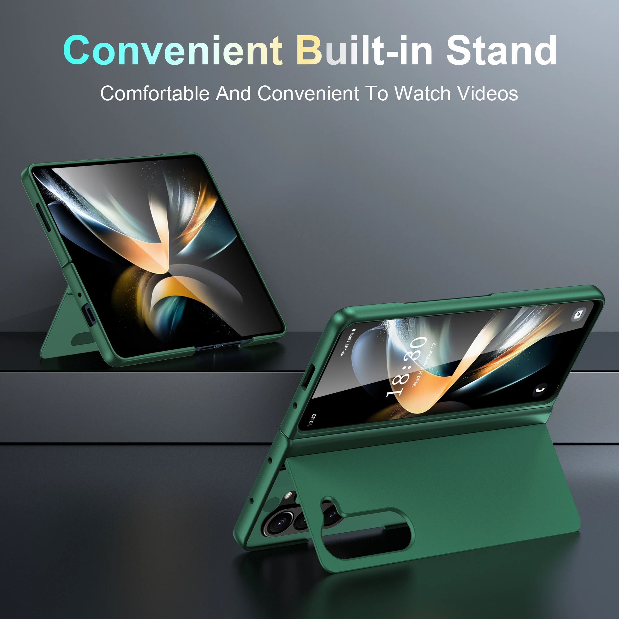 Para Samsung Galaxy Z Fold 7 6 5 4 3 Fold7 Fold6 Fold5 Fold4 Fold3 5G soporte de PC duro plegable anticaída cubierta de protección completa - imagen 2