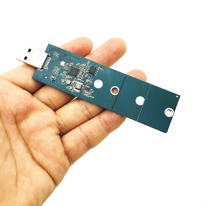 1 Uds. Adaptador M.2 a USB llave B M.2 SSD adaptador USB 3,0 No necesita Cable USB a 2280 M2 adaptador de unidad SSD convertidor NGFF lector SSD - imagen 5
