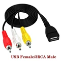 USB Female 3RCA Male