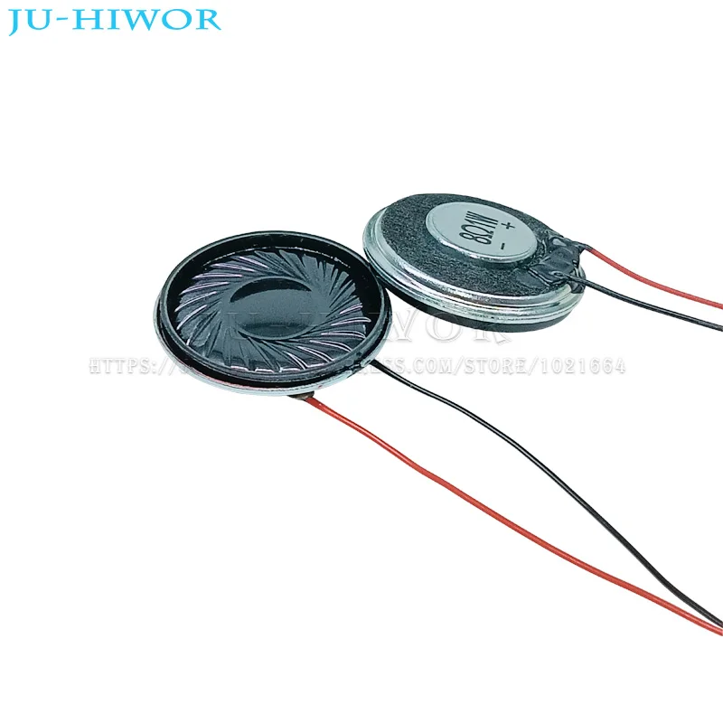 10 Uds 1W 8 Ohm altavoz con cable 26MM de diámetro 8 Ohms Mini altavoces de rango completo espesor 6mm bocina pequeña para timbre - imagen 3
