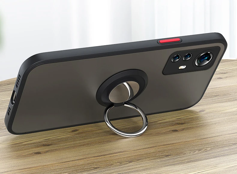 Funda dura para Xiaomi Mi 12T, 11T, 10T, 9T Pro, PC con anillo, cubierta trasera protectora magnética para Xiaomi Mi 13, 12, 11 Pro, Ultra Lite, 12X - imagen 3