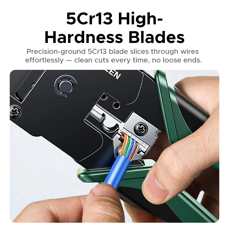 UGREEN RJ45 herramienta de prensado Cable de red herramientas Lan para Cat5e/6/6a 8P Cable Ethernet conector RJ45 6P conector RJ11 - imagen 4