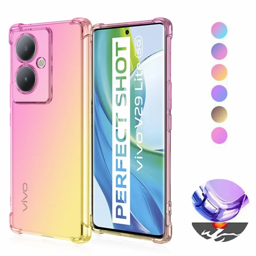 Funda de TPU con Airbag degradado a prueba de golpes para Vivo V29 Lite 5G V27 Pro V25E 5G, funda protectora, Coque