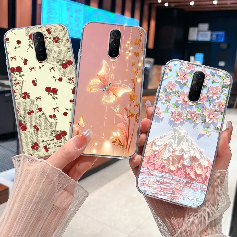 Para Oppo R17 Pro Funda de teléfono encantador astronauta suave delgado TPU transparente Funda trasera de silicona para Oppo R 17 Funda ligera Capa - imagen 3