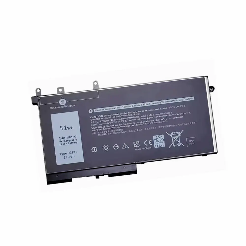 93FTF batería del ordenador portátil para Dell Latitude 5280 5290 5480 5490 5580 5590 E5491 14 5491 15 5591 precisión M3520 M3530 11,4 V 51WH - imagen 3