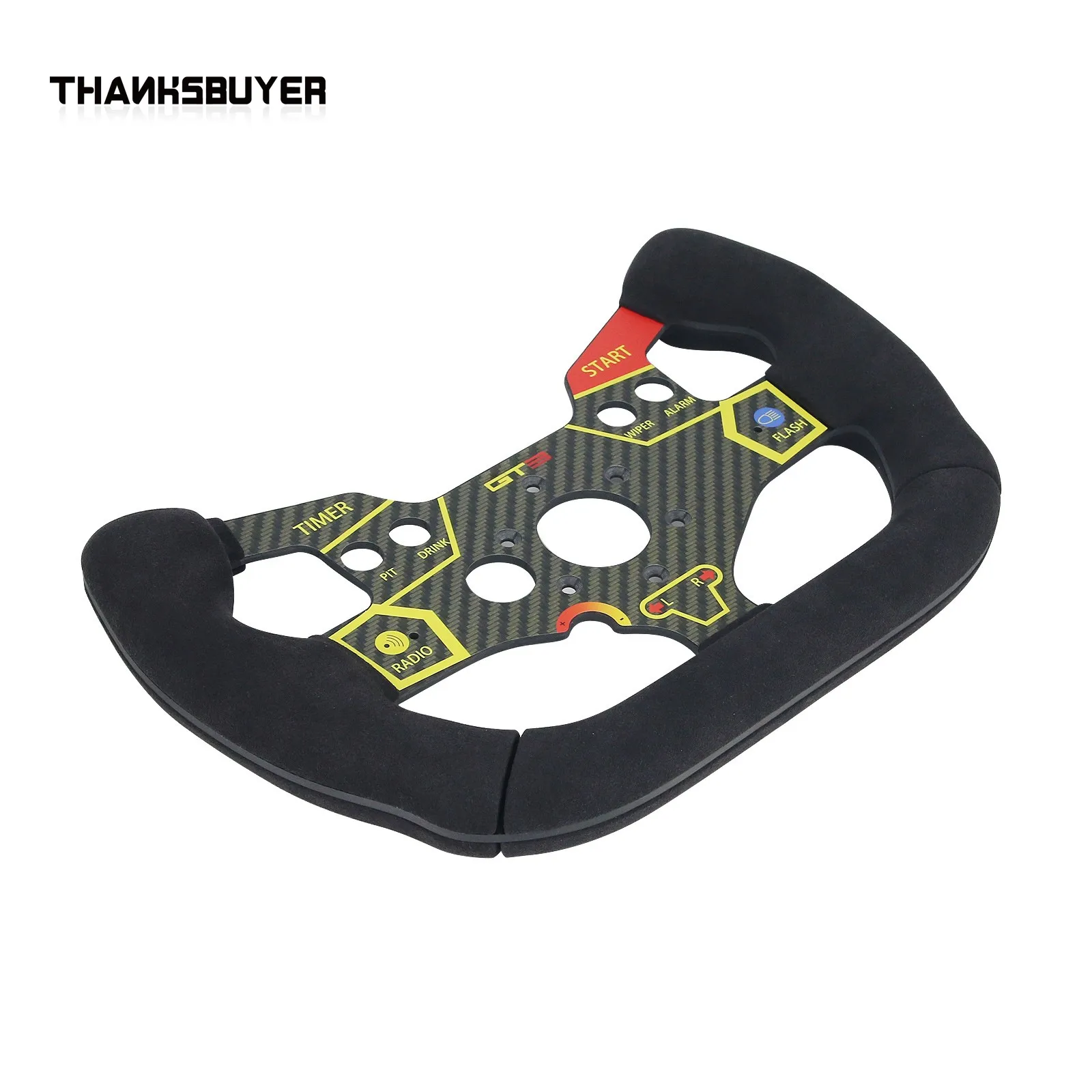 Volante de carreras para PC, volante de carreras SIM, mango de gamuza para Thrustmaster T300 Huracan GT3 - imagen 4