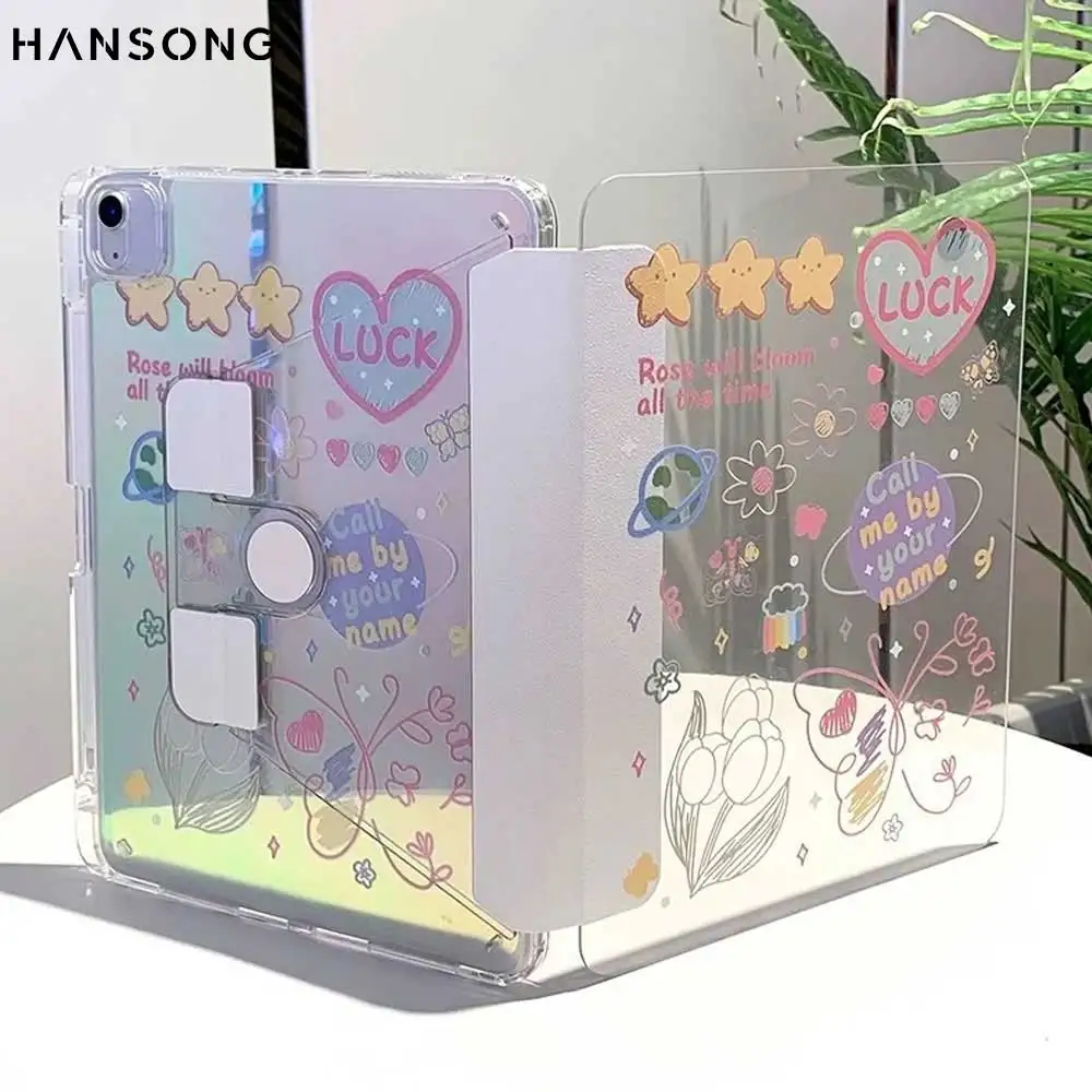 2025 New Transparent Case for IPad Pro Air 13 11 M3 M2 M4 2025 for IPad 11th A16 12.9 " 9 8 7 6 5 4 10 Th Mini 7 6 Cover Pencil - imagen 2