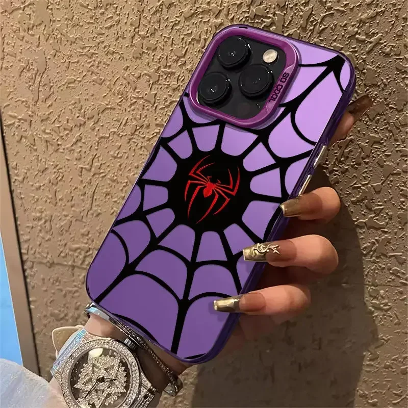 Funda de araña negra de lujo para OPPO, cubierta trasera mate a prueba de golpes para OPPO Realme 5, 8, 8i, 9i, 10, 11 Pro, C12, C15, C20, C21Y, C31, C33, C35, C53, C55, 5G - imagen 3