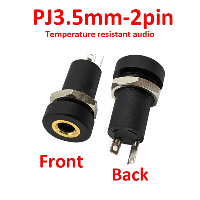 Conector de audio de 2/3/4 pines y 3,5mm, instalación de panel de soldadura estéreo de 2/3/4 polos, conector hembra para auriculares de 3,5mm con tuerca - imagen 4
