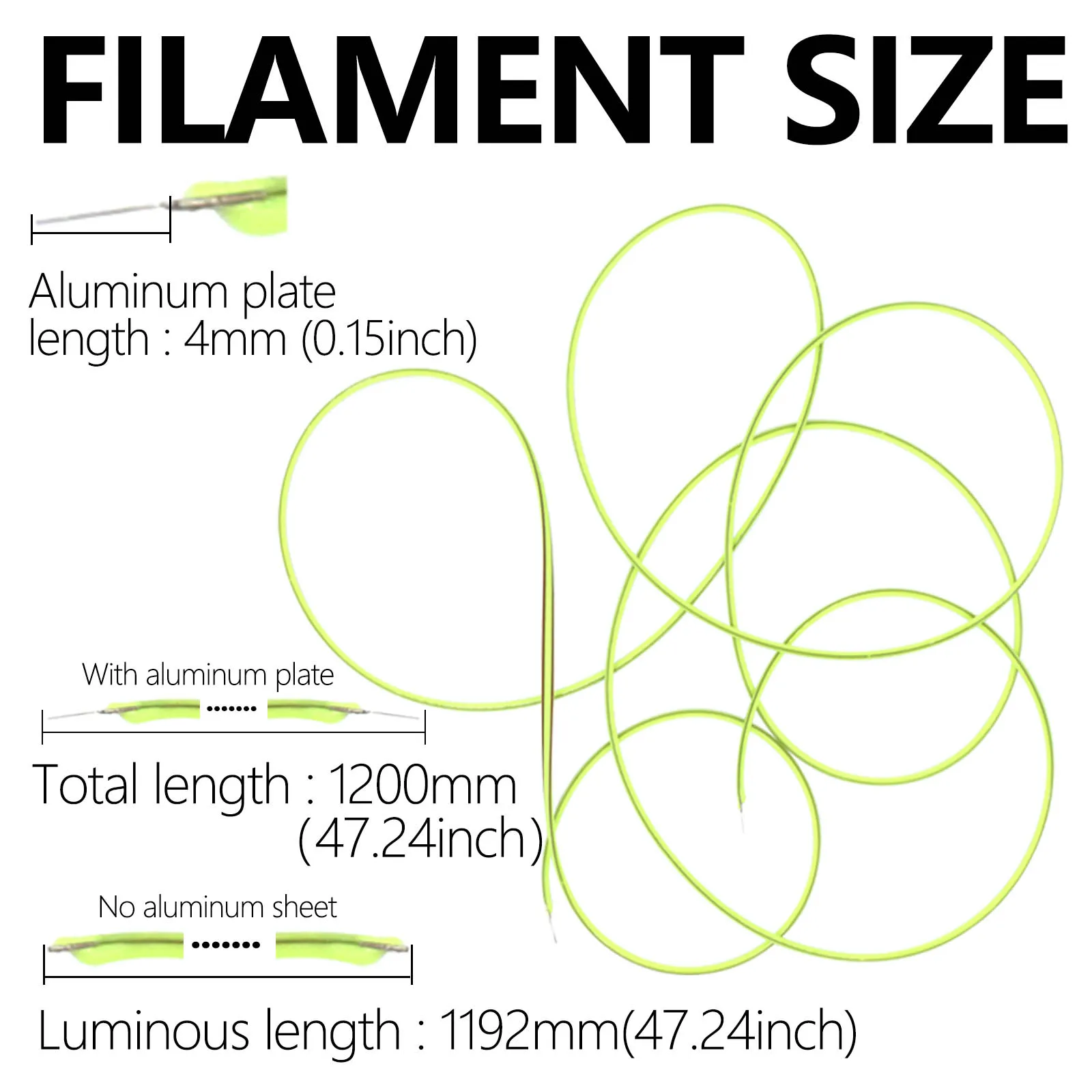 Controlador LED blanco cálido, azul, rojo, verde, 1200mm, un conjunto AC220V para filamento de bombilla Edison, tira LED, diodo incandescente, filamento Flexible - imagen 3