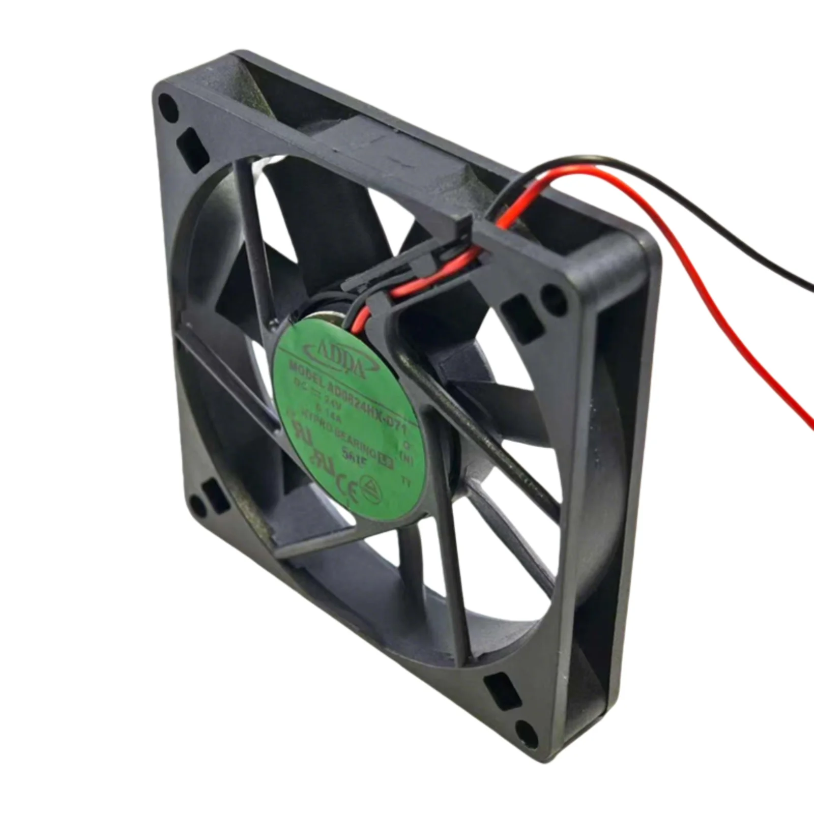 Nuevo para ADDA AD0824HX-D71 24V DC 0.14A 80mm ventilador 8015 3200RPM 29CFM enfriador Axial silencioso delgado para fuente de alimentación de caja de inversor