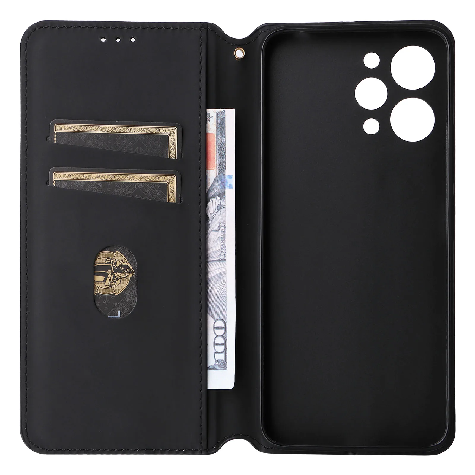 Funda magnética de cuero para Xiaomi Redmi Note 12 Pro Plus 11 10 Pro Poco X5 X4 NFC X3 13 Lite 12T Book Cards Solt Bag Cover - imagen 2