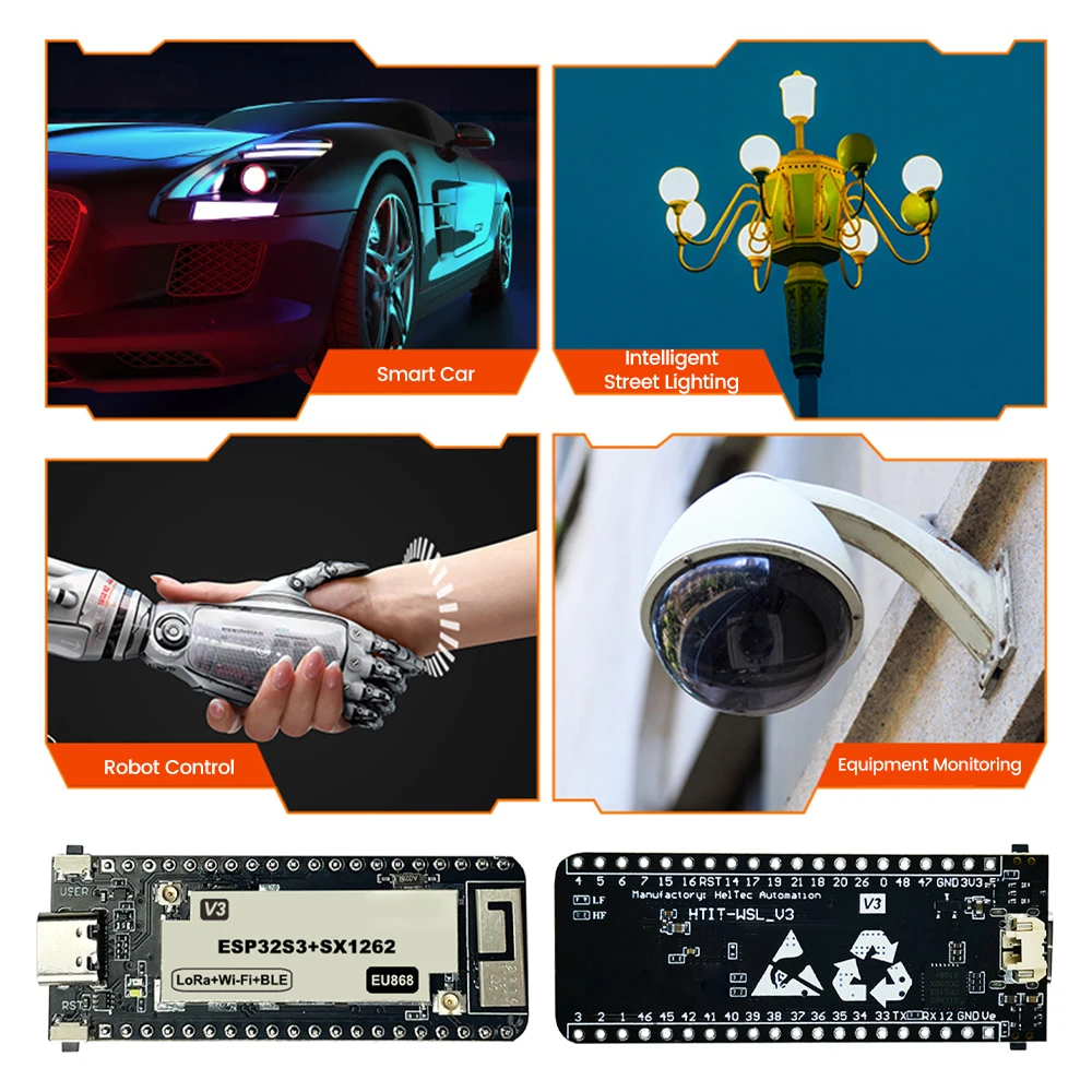 Placa de desarrollo IoT ESP32-S3 WiFi Bluetooth protocolo LoRaWAN placa de demostración de baja potencia con palo inalámbrico para Arduino - imagen 5