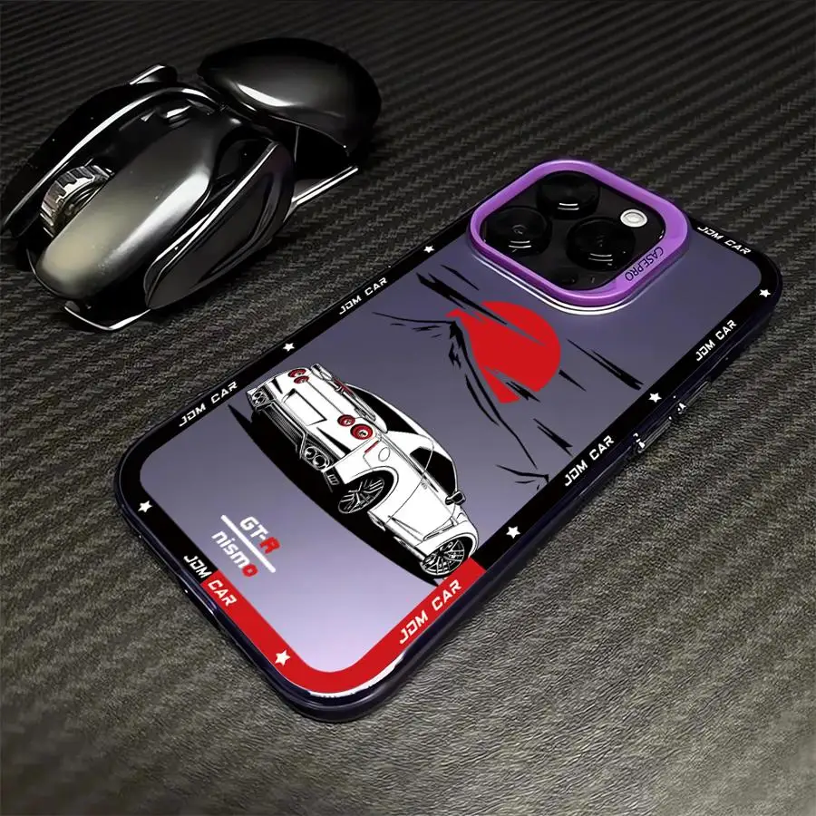 Cool funda de teléfono de coche para Apple iPhone 15 16 Plus 14 Pro 13 X XS Max 12 Pro 11 Pro Max XR 13 Pro Max cubierta suave - imagen 4