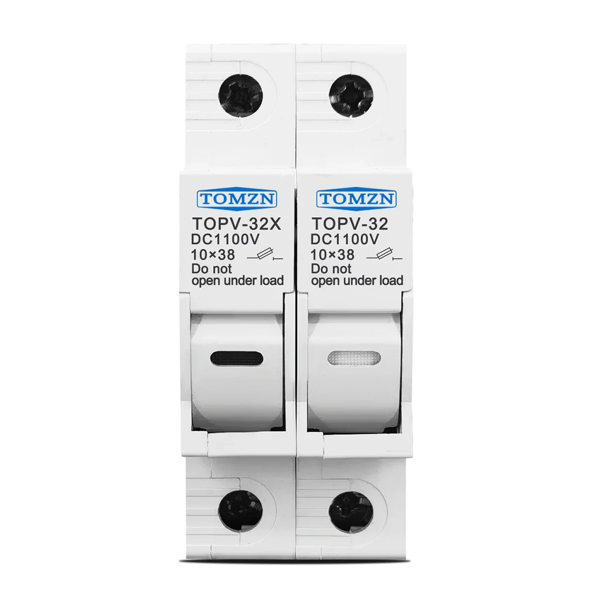 Portafusibles de CC paralelo 2P 10*38mm Solar de alto voltaje PV 1000V TOMZN TOPV-30 - imagen 3
