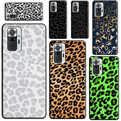 Funda Leopardo Negra Xiaomi Redmi Note 10 Pro / 9A / 9C – Antigolpes