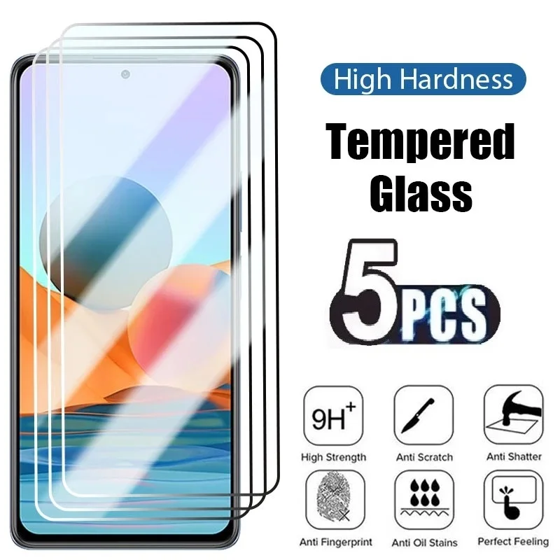 5 uds funda de vidrio templado para Oppo A16 Protector de pantalla para OPPO A54 A74 A94 5G opop a15 a15s a5 a9 2020 cubierta de película protectora - imagen 2
