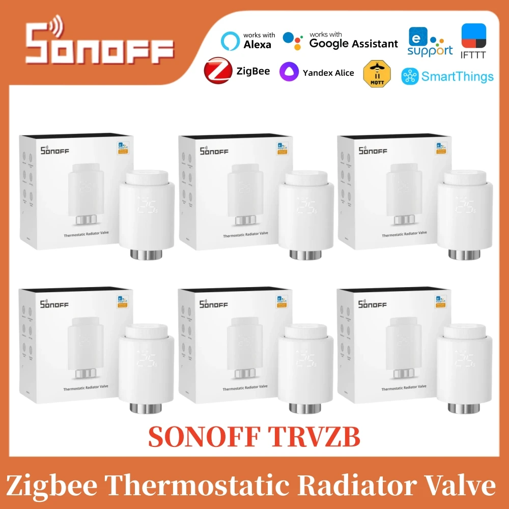 SONOFF TRVZB Zigbee Válvula termostática para radiador TRV inteligente Control de temperatura de calefacción para el hogar Control remoto eWeLink, Alexa Google - imagen 2