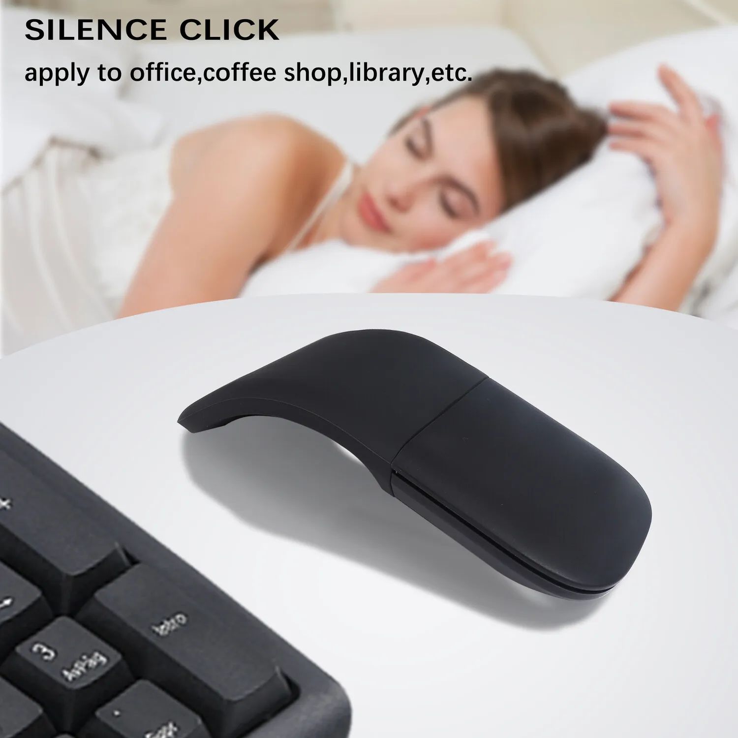 Lindo hámster 2,4G ratón óptico inalámbrico diseño de dibujos animados 1200 DPI ratones de ordenador ergonómico Mini ratón de oficina para juegos 3D regalo para niños - imagen 4