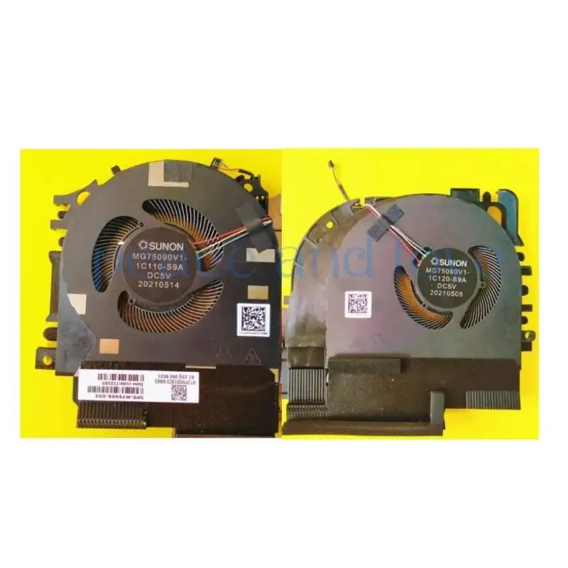 M75666-001 MG75090V1-1C120-S9A MG75090V1-1C110-S9A nuevo para HP Zbook fury 17 G8 CPU GPU ventilador de refrigeración de gráficos - imagen 2