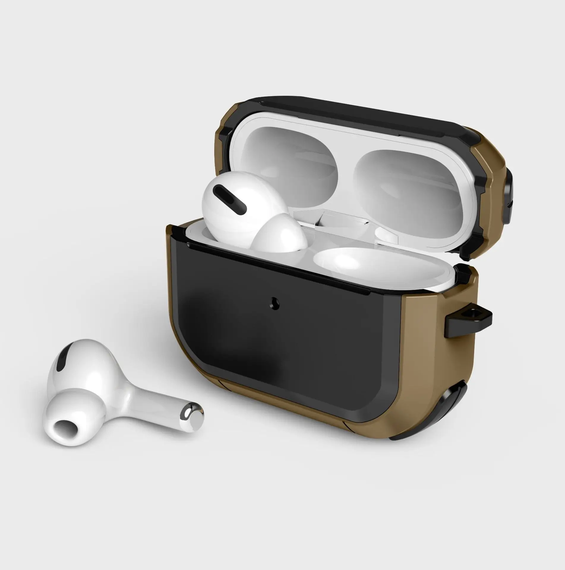 Para Airpods Pro 2 1 funda de silicona anticaída para Apple AirPods Pro 3 accesorios de funda auriculares inalámbricos con llavero ﻿ - imagen 3