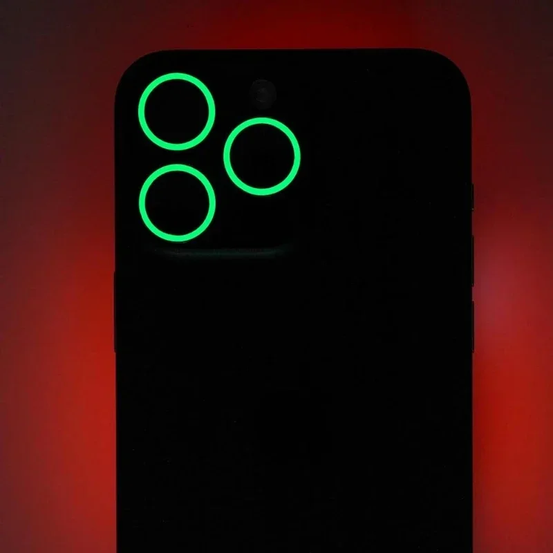 Protector de lente de cámara de cristal y Metal luminoso, luz nocturna, 2-3 uds., para IPhone 16 17 Pro Max Plus 17Pro 16Pro, cubierta de película de lente de anillo - imagen 3