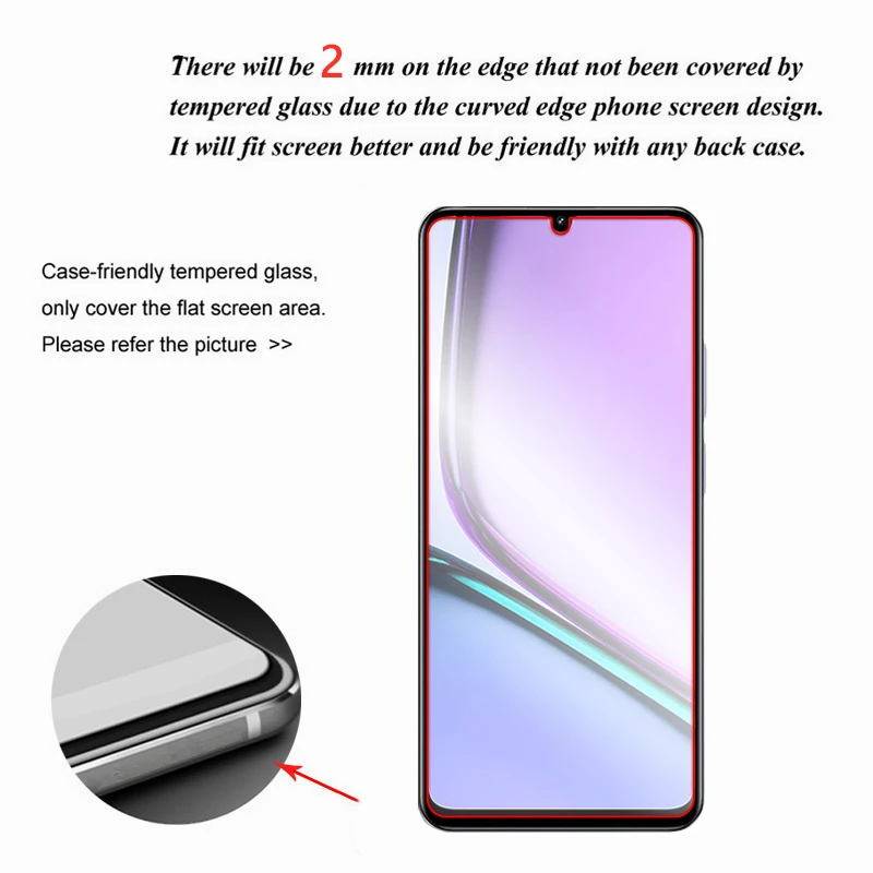 Protector de pantalla para Realme Note 60, cristal templado transparente HD de 6,74 pulgadas, película para Realme Note 60 - imagen 5
